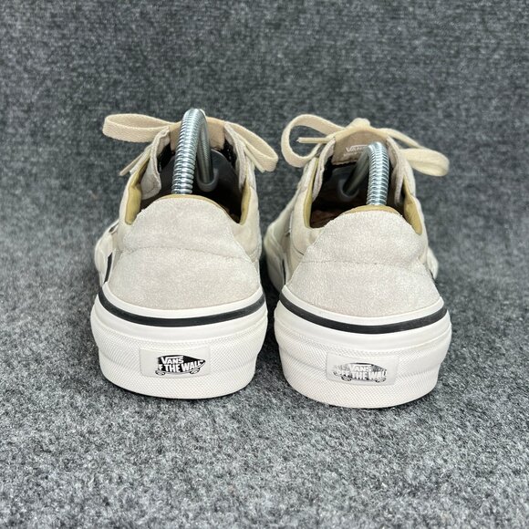 Vans Old Skool Shoes Mens Size 12 Tan Suede Leather Low Lace Retro Skate Sneaker - Picture 5 of 11